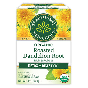 Roasted Dandelion Root Tea packaging box View 1