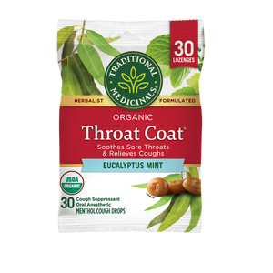 Throat Coat® Eucalyptus Mint Lozenges front cover View 1